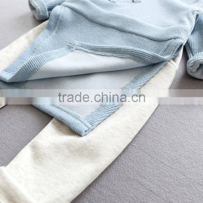 High quality unisex pre-shrunk no pocket casual crew neck children pullover set