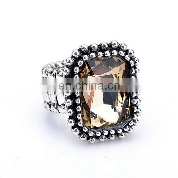 Vintage Colorful Diamond Knuckle Ring Stretch Elastic Ring Wholesale