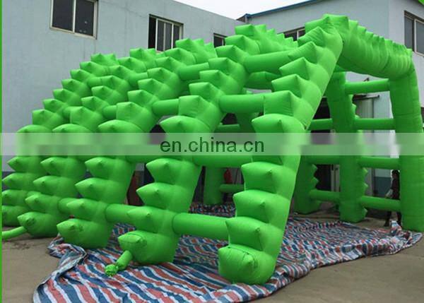 newest product Customize green inflatable archway tunnel tent inflatable archway for outdoor lawn decoration