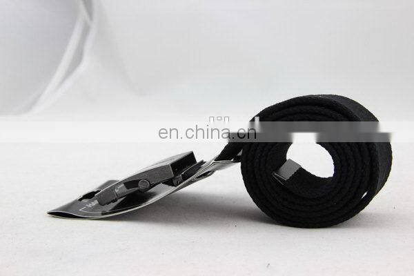 Canvas Belt With Metal Buckle Nickel-Free Belt Buckle