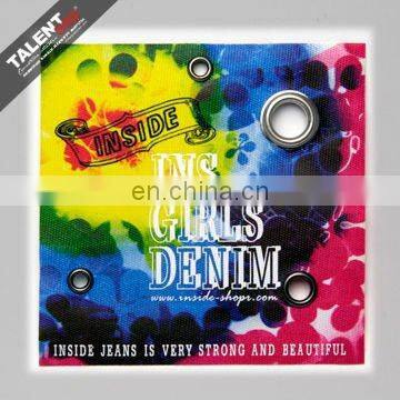 custom silk screen printing main label for clothing