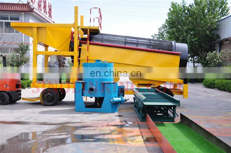SINOLINKING High Efficiency Portable Gold Sluice Box/Gold Mining Machinery /Gold Washing Plant For Sale