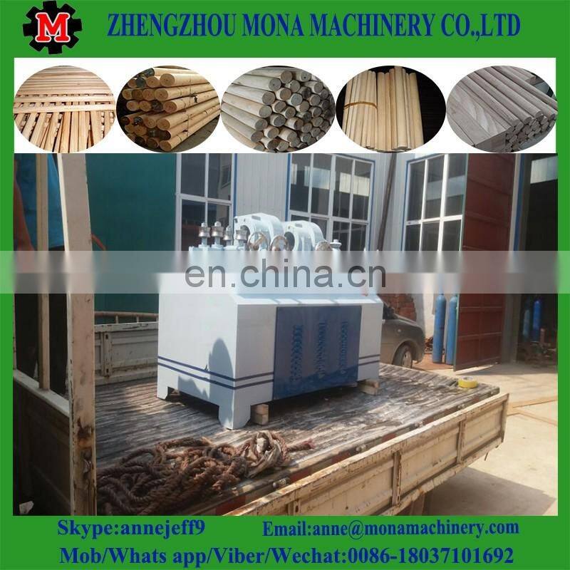 High Quality Threaded Wood Broom Handle Rod Mop Stick Maker Molding Equipment Wood Broom Stick Making Machine