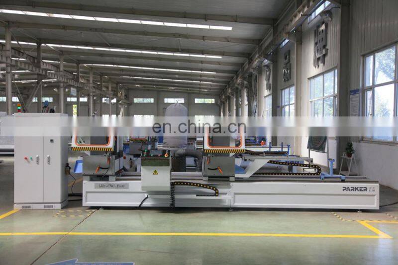 6000mm length aluminum profile CNC double head cutting saw