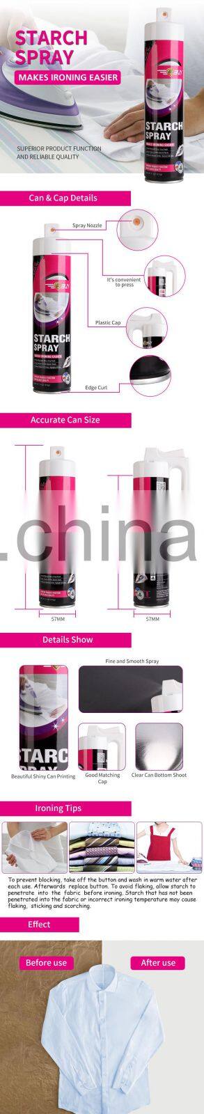 High Effective Ironing Easy Starch Spray, 3N Aerosol Starch Spray for Clothes Ironing, Fresh Fragrant Ironing Aid Spray