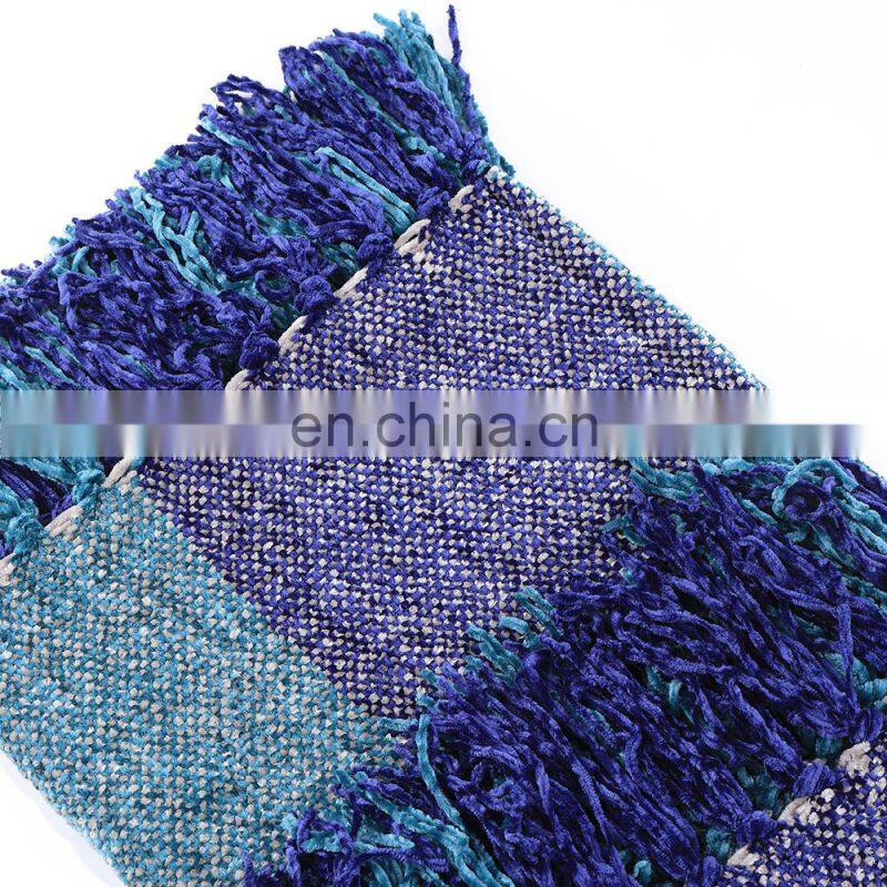Amazon Hot Selling Cheap Chenille Knitted Blanket