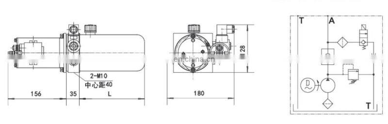 OEM high quality 12v dc motor 800w hydraulic power unit for pallet truck