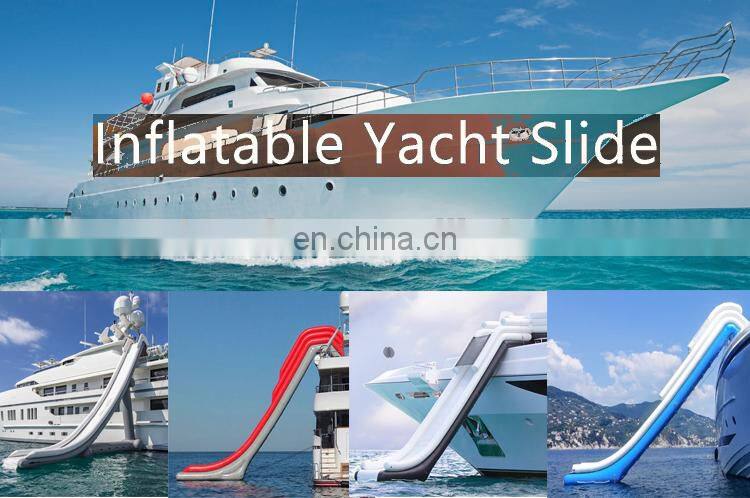 Inflatable water yacht slide portable inflatable play equipment yacht slide