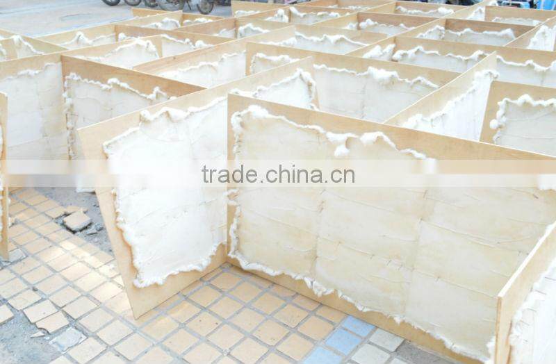 Tanned rabbit fur skins