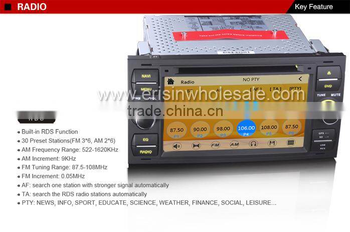 Erisin ES7301M 7" Touch Screen Car DVD GPS for Mondeo 2003