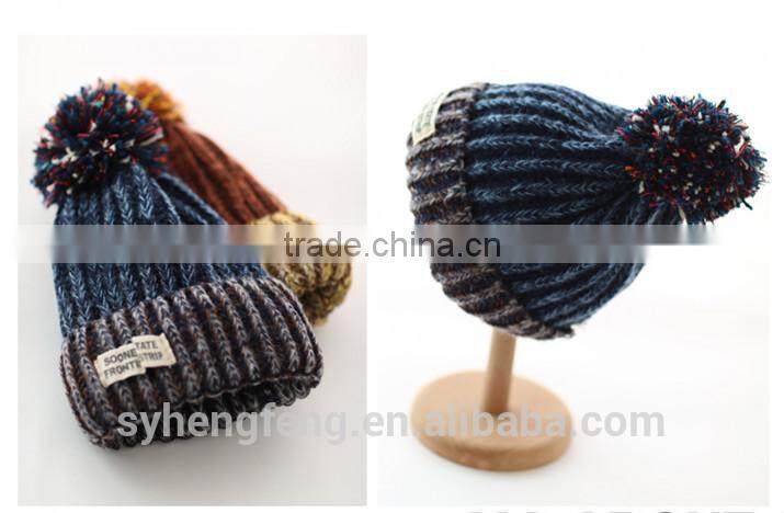 2015 Winter hot style unisex knit hat crocheted hat