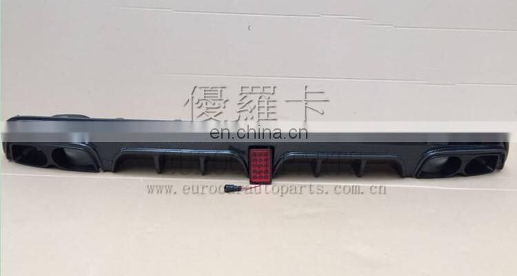B850 diffuser with muffler tips fit for MB S-class W222 S63/S65 to B-style carbon fiber rear diffuser for S65 B diffuser