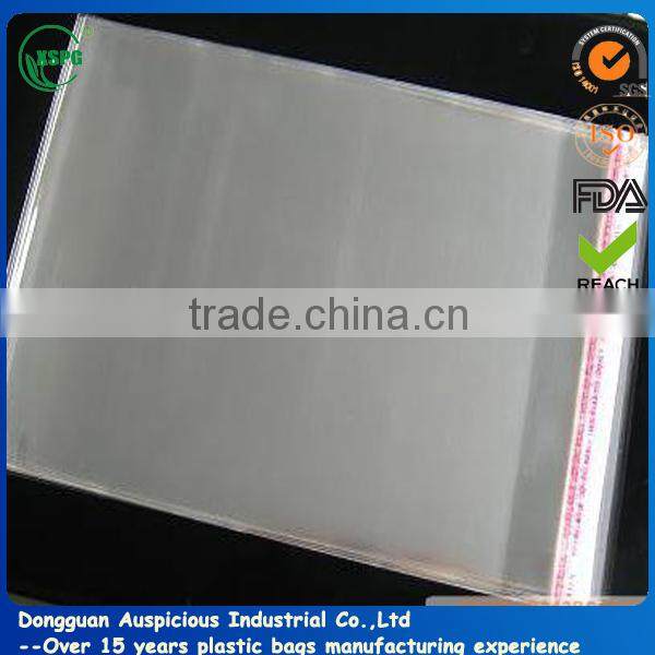 OPP plastic bags with adhesive tape for grocery