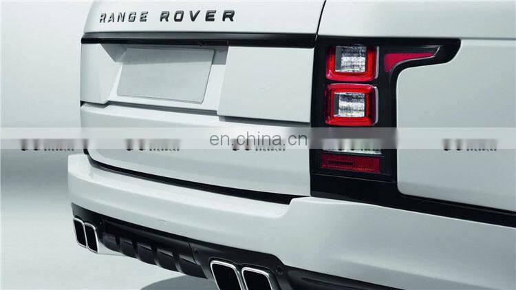 Perfect fitment body kit suitable for Land Rover Range Rover in SVO style 2013-2016 front bumper rear bumper side skirts exhaust