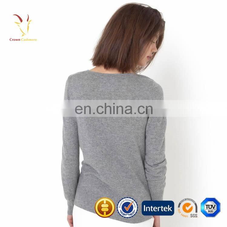 Women's soft feeling cashmere pullover sweater