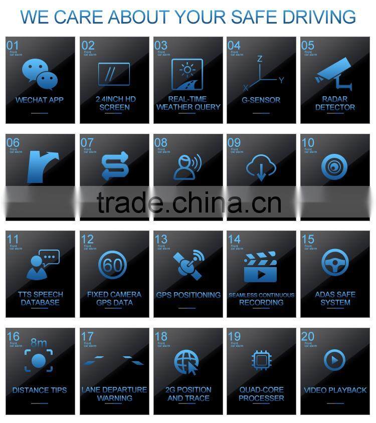 1500m 3 inch the radar of driving GPS G-Sensor strelka radar dash-cam with radar detector and gps tracker