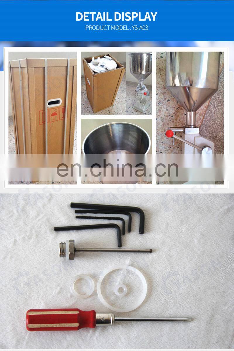 A03 Manual Cream Filling Machines Cheap Price Hand Bottle Paste Filling