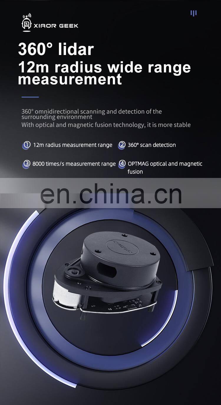 Assembled ROS MROS Lidar Car Mecanum Wheel Robot Car +4DOF Robotic Arm With 7" Touch Screen Range 12M/39.4FT