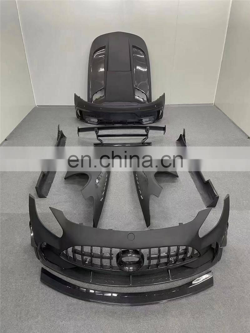 Runde Black Series For Mercedes-Benz Amg GT GTS GTR Upgrade BS Style FRP+Carbon Body Kit Front Rear Bumper Spoiler Fender Hood