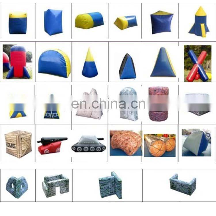 Cheap Manufacturer Inflatable Paintball Bunkers Set X Shape With High Quality