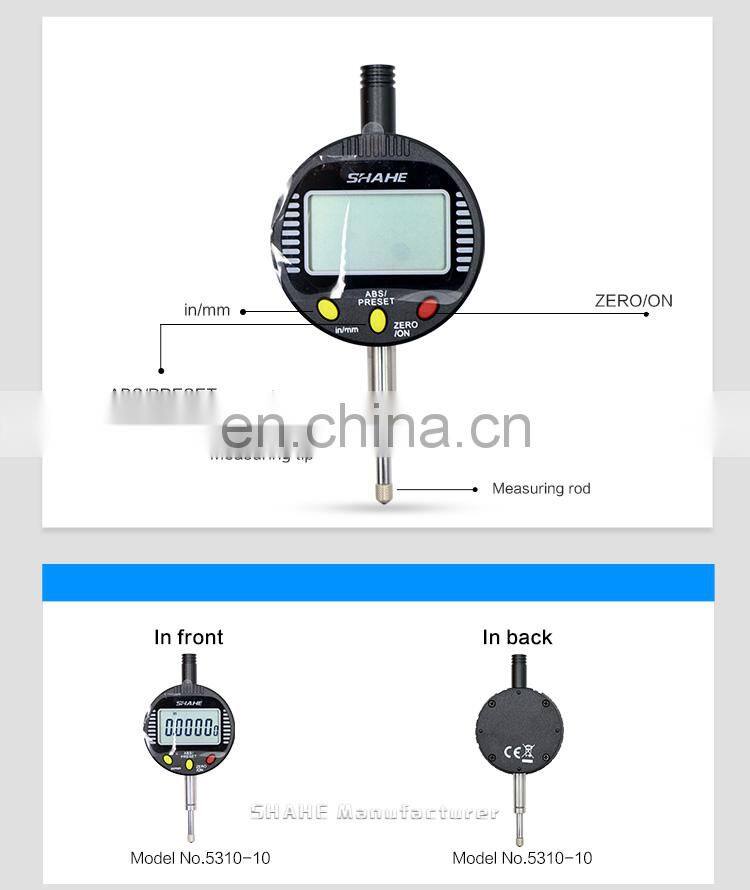 SHAHE 0-10 mm 0.001 mm Digital Indicator electronic indicator Digital Dial Indicator
