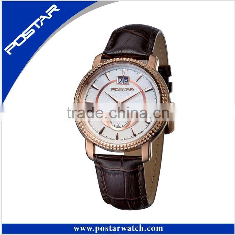 Simple Leather Strap Wristwatch Fashion Casual Quartz Hot Branded Logo OEM Watch