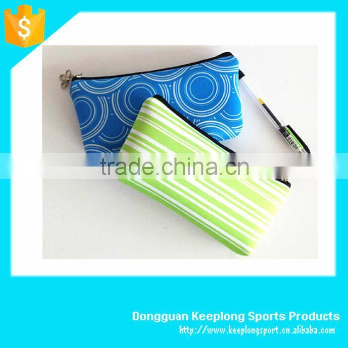 2015 promotional pencil case free samples, high quality neoprene pencil case