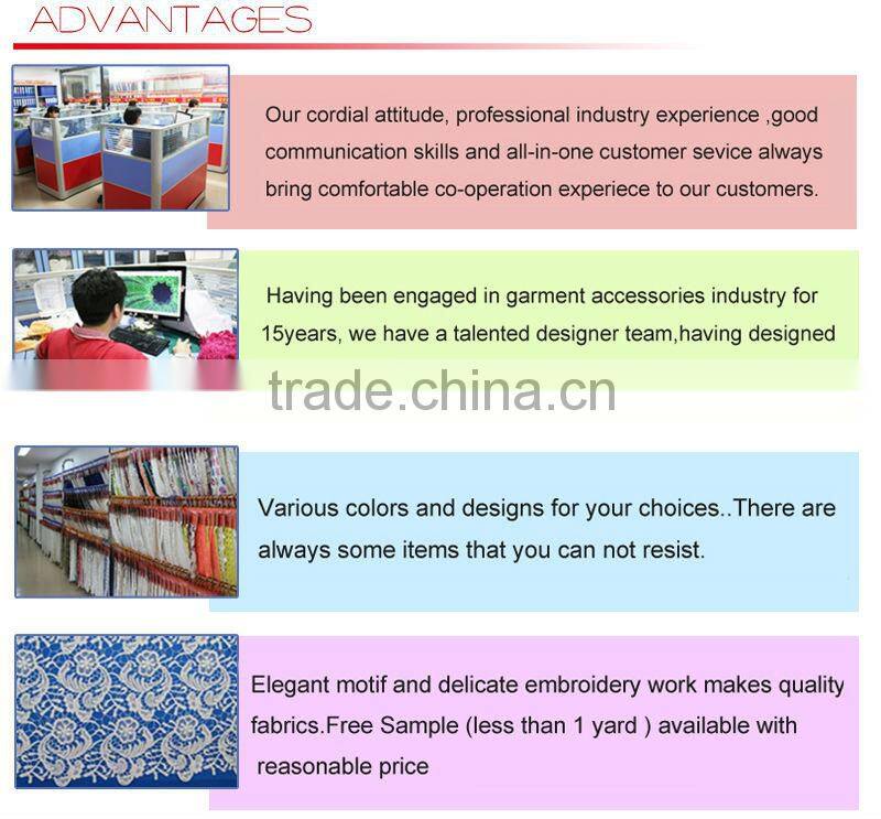 2014 Apparel Garment Accessories F6625 DTY Poly Milky Ivory Lace Fabric Wholesale