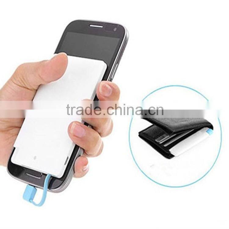 2016 High Quality Ultra-thin Mini Power Bank With Low Price
