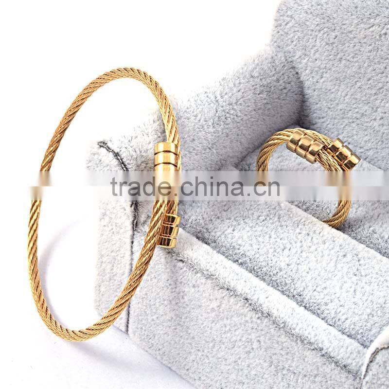 jewelry wholesale china rings wire bangle bracelet stainless steel set jewelry