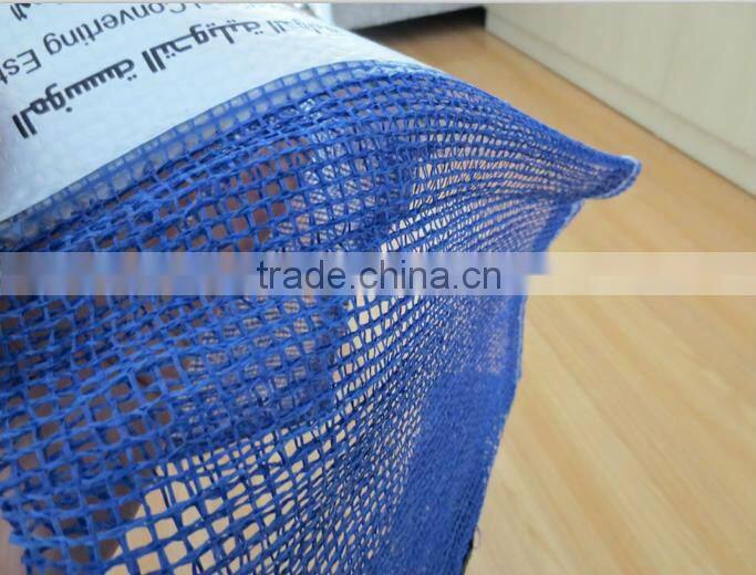2014 new pp firewood mesh bag, PP leno mesh bag with drawstring for wholesale with good quality