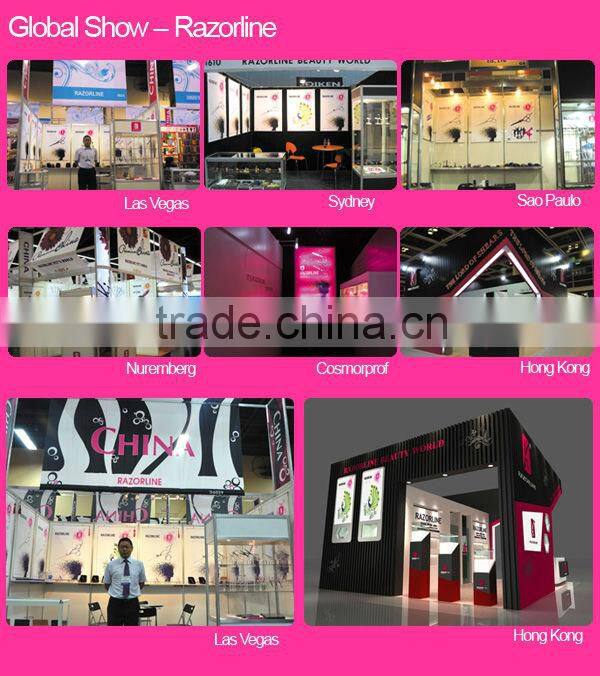 H3-Zebra Mirror polish zinc alloy straight hair razor for barber