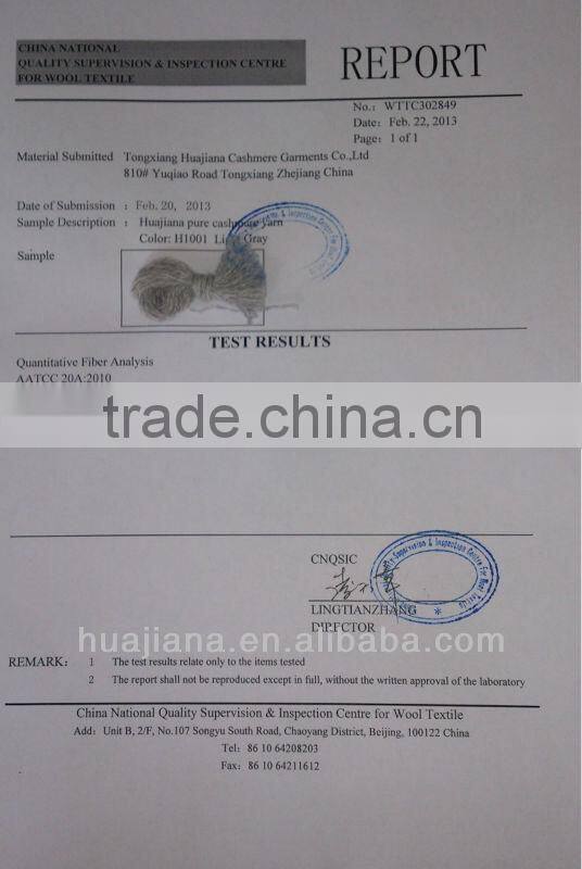 16GG machine knitting worsted cashmere cone yarn