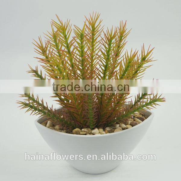 Office desk decoration newest design artificial plants with reasonable price