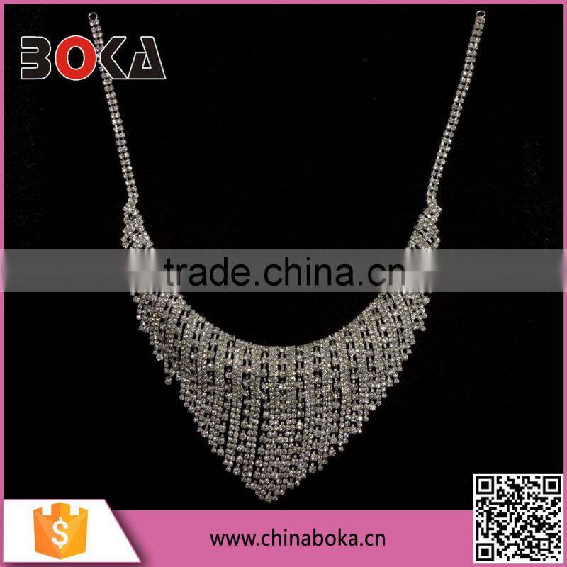 BOKA rhinestone choker necklace