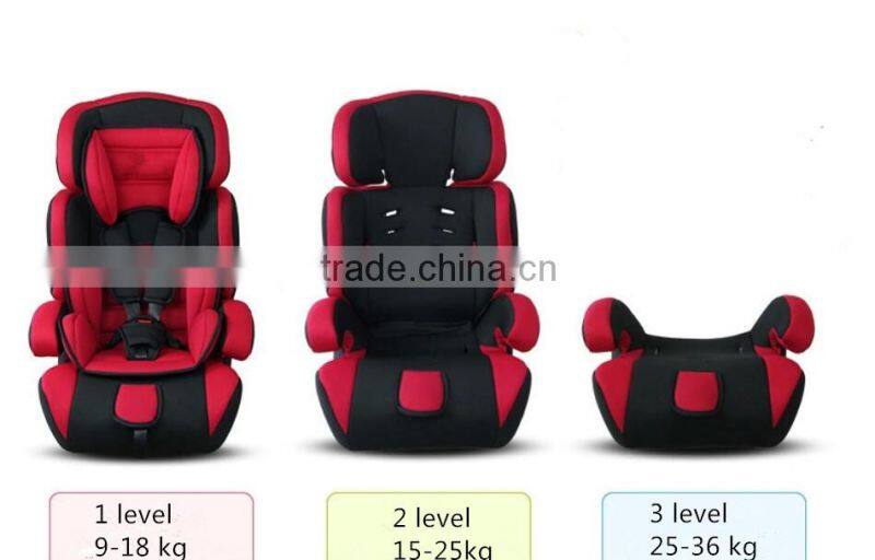 2015 new Convenient portable car baby seat with ECE R44/04 for group 1+2+3 (9-36kgs, 1-12 year baby)