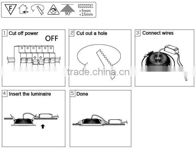 Round led downlight 20W cob spot light led downlight
