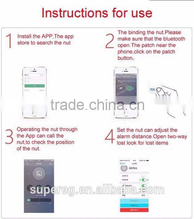 Mini Smart Tracker Nut 2nd Intelligent Wireless Bluetooth Anti-lost Tracking Tag Alarm Child Wallet Key Keychain Finder Locator