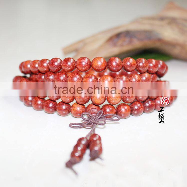 wholesale Tibetan Elastic String 8mm Baphia nitida,108 beads japa mala wrist mala