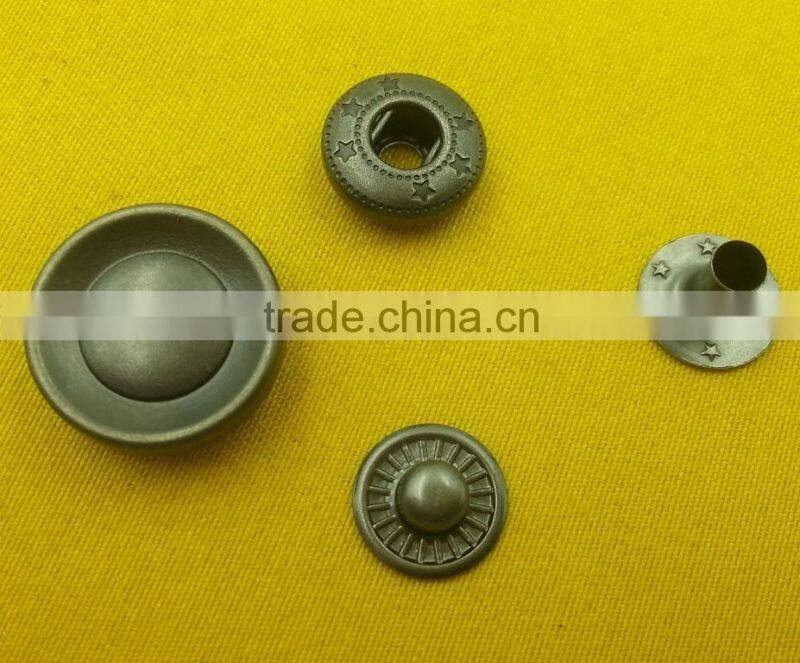 17mm Zinc Alloy Cap Press Studs Fastener For Jackets -- MA5439