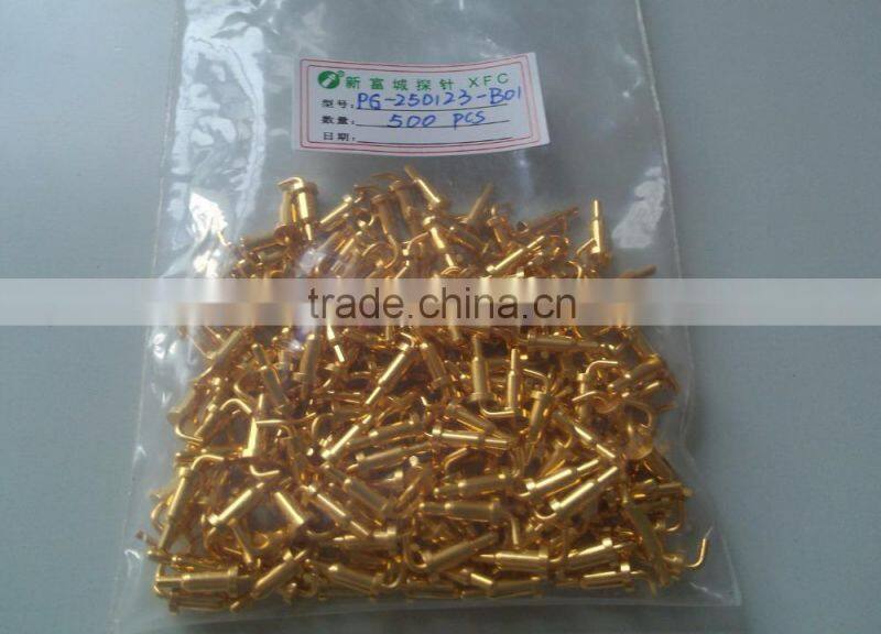 spring pogo pin connector gold plated music wire phosphor bronze