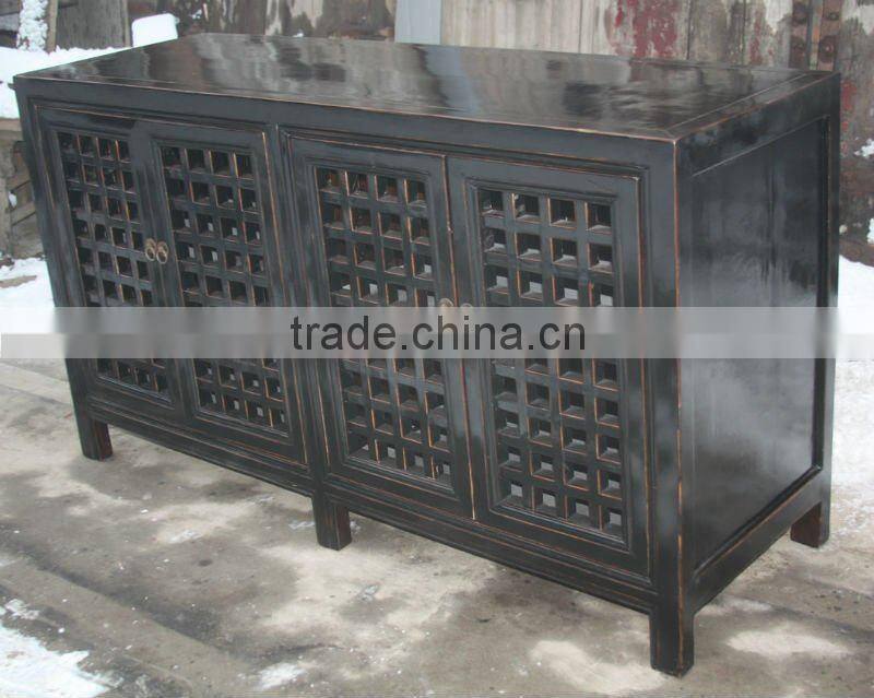 chinese antique four door kitchen cabinet