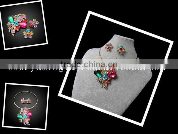 Jewelry fashion,fashional natural red jasper stone jewelry,sale jewelry crystal set