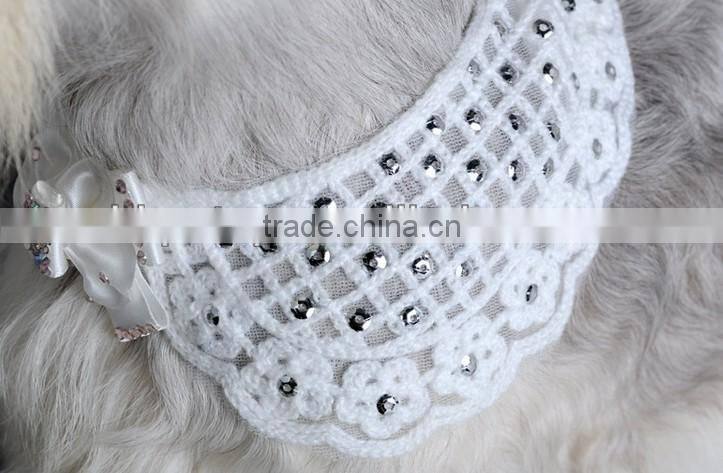 Black Ribbon Pet Dog Cat Scarf Collar