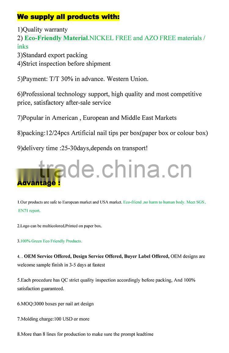 12 tips nail art stickers fish animal design Nail Accessories/ high quality products made in china