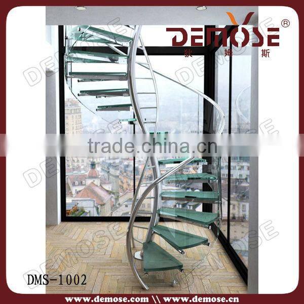 vertical bar spiral staircase design