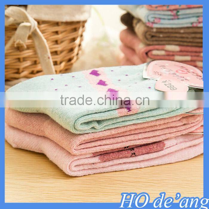 2016 Christmas snowflake deer pattern girl's cartoon tube socks thick warm women nylon socks MHo-168