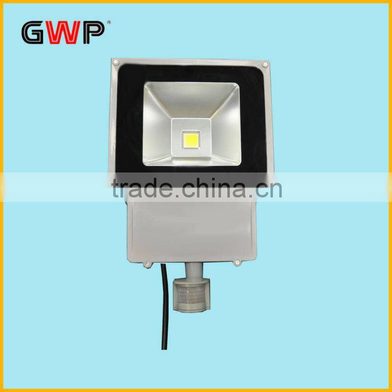 LED flood light with motion sensor