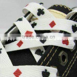 Heat transferred custom printing shoelace for sneaker