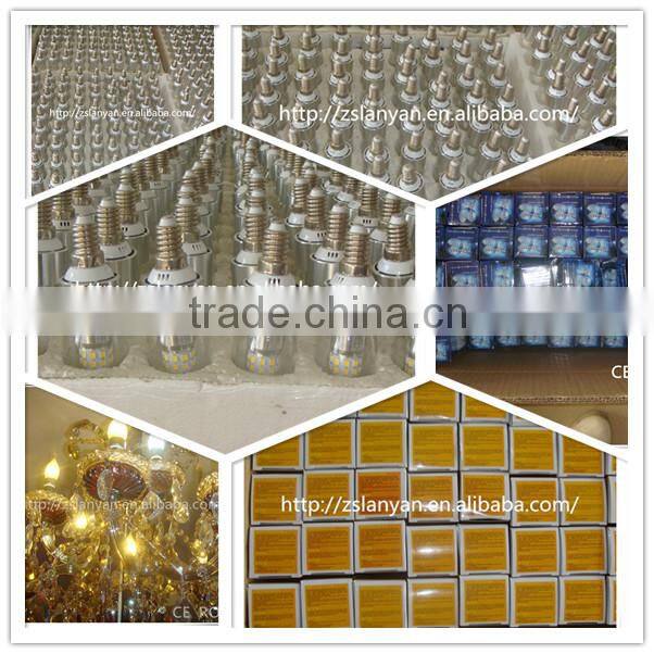 220V 240V e12 e14 led candle bulb with CE ROHS made in China